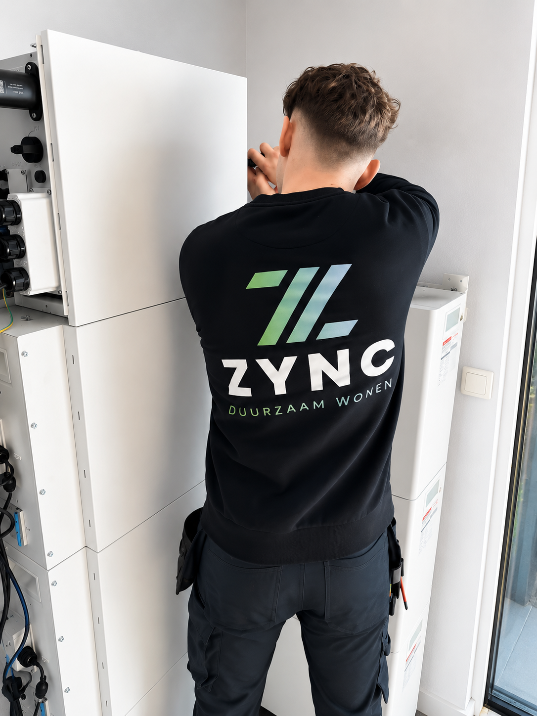Installatie van een thuisbatterij